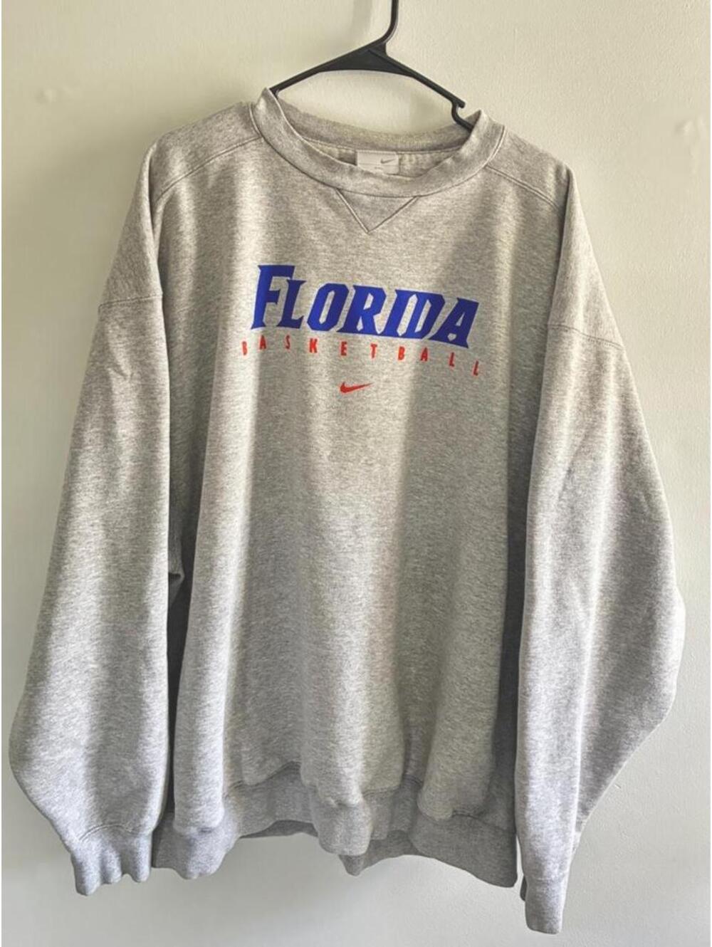 Nike Men's XXL Gray Florida Basketball Sweatshirt